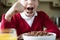 Close Up Of Girl Wearing School Uniform Eating Bowl Of Sugary Br