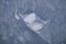 Close-up of a glacier on the face of Mount Owen in the Teton Range