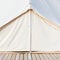 Close-up of glamping bell tent