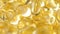 Close up of gold pills