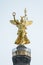 Close-up of golden angel satue and berlin Victory Column