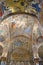 Close up Golden mosaics and decor in Santa Maria dell`Ammiraglio, Palermo, Sicily Italy