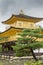 Close up of Golden Temple of Kinkaku-ji.