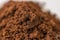 Close up granulate of instant coffee