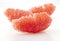 Close up of grapefruit pulp