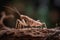 a close up of a grasshopper on a tree branch