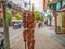 Close up Grill Lamb street food in Fenghuang ancient town