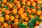 Close Up of a Group of Tangerines at Italian Market