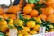 Close Up of a Group of Tangerines at Italian Market