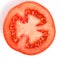 Close up of halved tomato