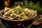 Close-up of handmade ravioli