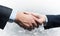 Close-up of the handshake of businessmen.