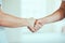 Close up of handshake of Two business men agreed a deal. People Bargain Lifestyle Friends Successful businessmen handshaking after