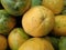 Close-up of Hawaiian papayas