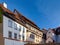 Close-up on historical timber houses in Erfurt, Thuringia, Germany