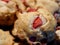 Close-up of home made strawberry muffins mium