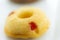 Close up of homemade dried fruit flavor donut
