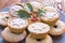 Close up of homemade Mince Pies for Christmas