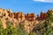 Close up of hoodoos that exist outside Bryce National Park