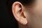 Close-up of a human ear - AI Generated