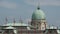 Close up Hungarian flags at Buda Castle