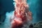 close-up of a hydrothermal vent spewing minerals