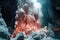 close-up of a hydrothermal vent spewing minerals