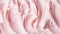 Close-up of ice cream texture. Top view of frozen pink gelato surface. Food background. Generative AI