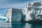 Close-up iceberg. Antarctic landscape.