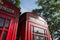 Close-up of Iconic Telephone Booth