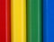 Close up image of colourful pencils