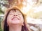 Close-up image of Happy little girl, Happiness, surprise, excitement