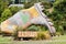 Close up image of the iconic landmark gumboot entering the area of Taihape