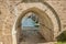 Close-up image of old stone  bridge pillars, Visegrad, Bosnia and Herzegovina