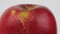 Close Up Image with a Red Apple Sweet and Appetizing Rotated in Slow Motion, Perfect Eat Full of Vitamins for Breakfast
