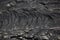 close up image of ropey pahoehoe lava rock
