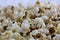 Close-up image of some freshly made popcorn