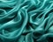 a close up image of a turquoise silk fabric