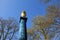 Close-up image of William Chamberlayne Gas Column in Houndwell Park