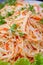 Close Up of Imitation Crab Meat Salad