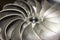 Close up impeller of pump made for sand casting manufacturing process for industrial