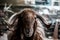 Close up of Indian sheep or Ram breed sheep or Awassi breed sheep in the fields.