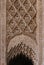 Close up of Intricately carved patterns in mosque, Meknes, Morocco