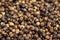 close-up of kampot pepper peppercorns drying in cambodia