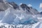 Close up of Khumbu glacier from Everest Base.