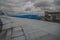 Close Up Of A KLM Airplane Wing At Schiphol Airport The Netherlands