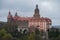 Close up on Ksiaz castle near Walbrzych in Poland