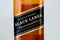 Close-up for label of scotch whisky Johnnie Walker Black Label.