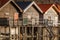 Close-up of a lake house in Stegen at the Ammersee in Bavaria, Germany