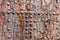 Close up of large steal door at a dry dock in Northern Ireland